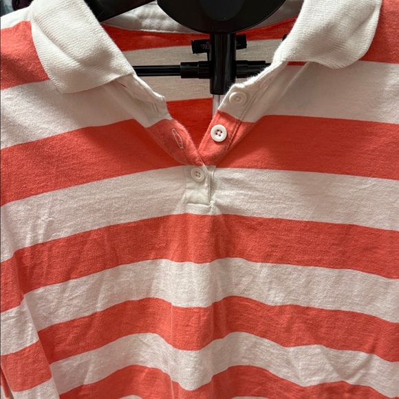 Wild Fable Coral and White Striped Crop Top - Picture 3 of 4